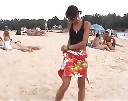 französischer Strand - Voyeur Paradies