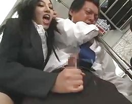 Saori Hara handjob