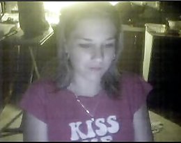 cute blonde Küken im Webcam Chat